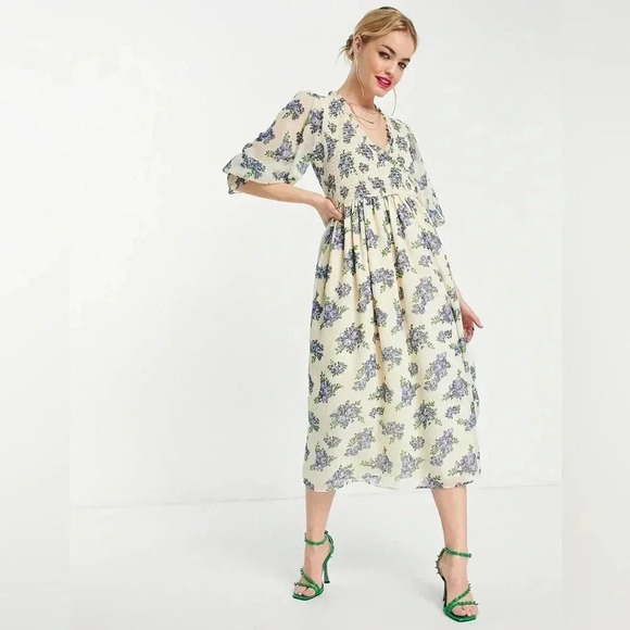 ASOS Dresses & Skirts - ASOS Midi Floral  Smock Dress